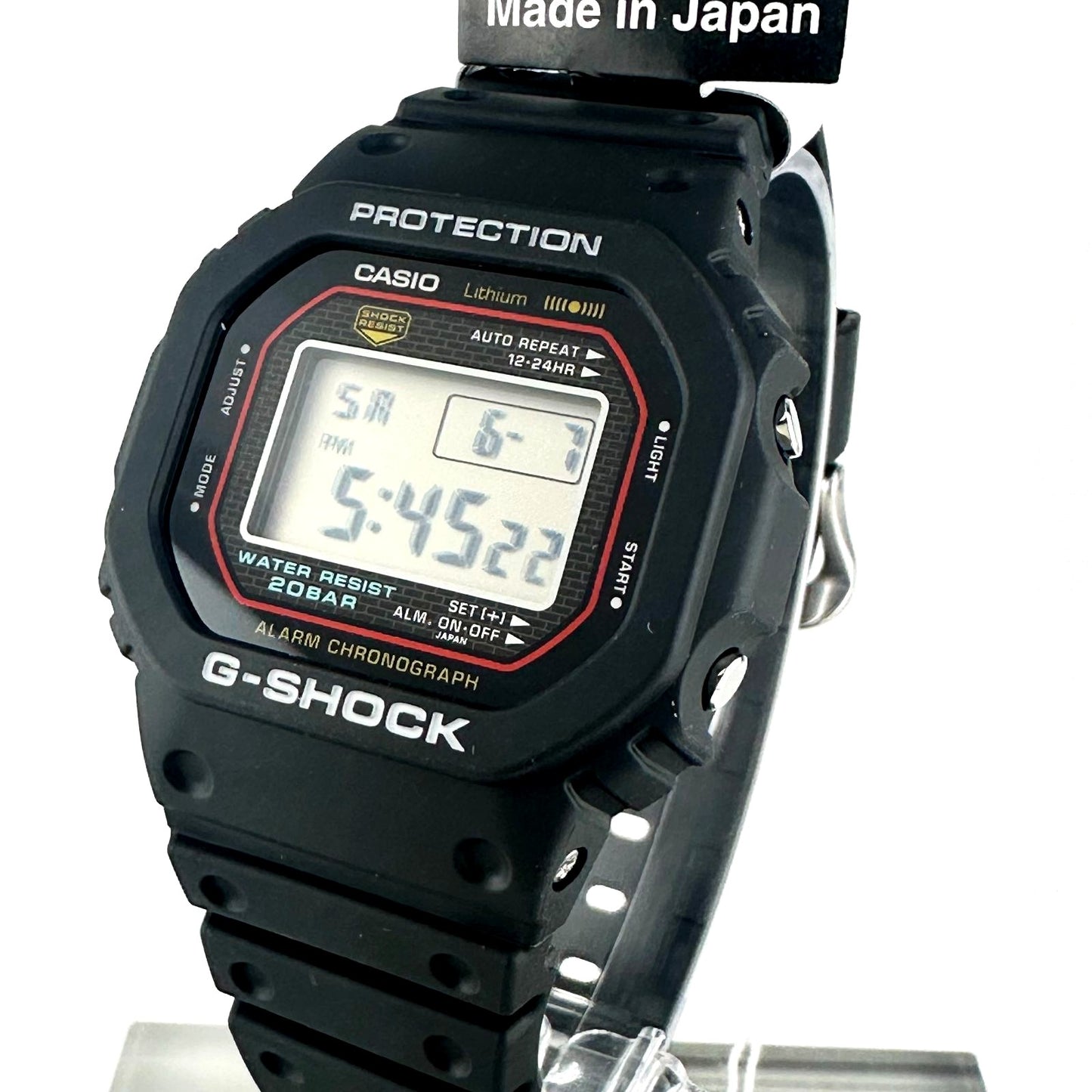 Casio G-Shock DW-5000R-1AJF Retro Edition Authentic Watch with Biomass Plastic — Japan Import