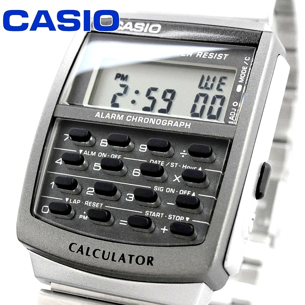Casio Series Calculator Watch Model CA-506-1 with quartz movement and classic design