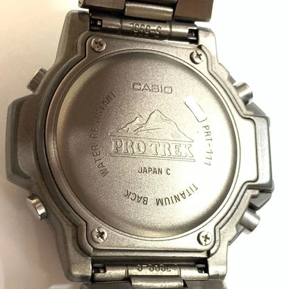 Casio PRT-111 Model Used Watch with Battery Movement, Body Only — Japan Import
