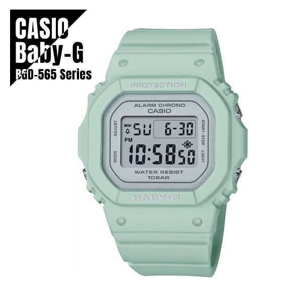 Casio Baby-G BGD-565 Series Flower Color Green Watch for Women — Japan Import