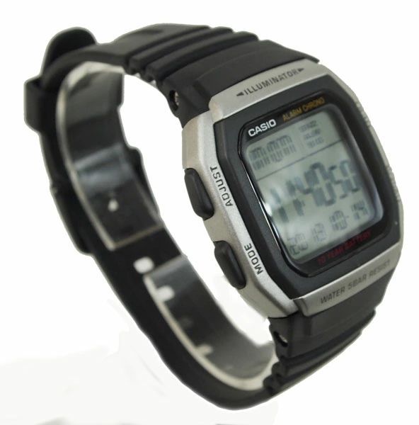Casio W-96H-1AJH Digital Watch for Men Black 10 Year Battery 5 ATM Water Resistant — Japan Import