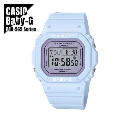 Casio Baby-G BGD-565 Series Flower Color Watch Model BGD-565SC-2JF Blue women’s wristwatch — Japan Import