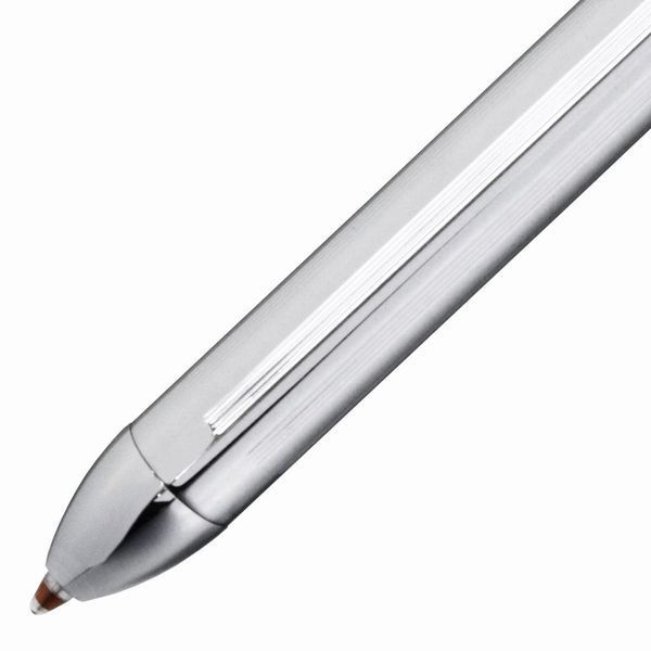 Cross Stylus Ballpoint Pen Model AT0090-1ST Chrome with Black and Red Ink and 0.5mm Pencil